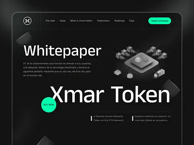 Futuristic AI-Powered Crypto Automation ai animation artificial intelligence automation crypto design digital graphic design landing page landingpage logo saas startup tech uiux ux web web design website xmar token