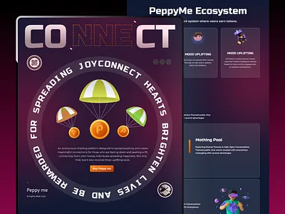 Crypto PeppyMe UI UX design blockchain design crypto crypto agency crypto design crypto flex crypto landing page crypto peppyme ui ux design crypto platform crypto ux crypto website cryptocurrency cryptocurrency landing page cryptocurrency website defi defi landing page defi website vv webdesign wed design zap bridge