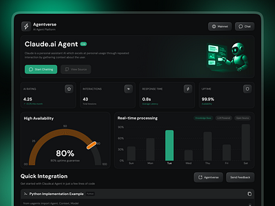 Claude Ai Agent Platform ai aiplatform artificialintelligence design home page landing page nocode productdesign saas saasdesign ui uxui web web design web site webappdesign webdesign