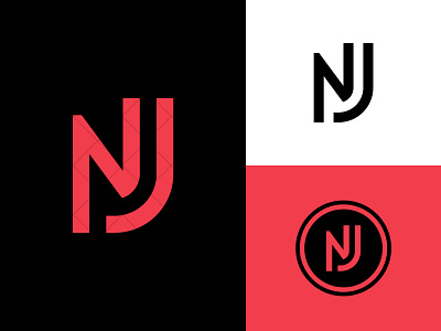 NJ Logo branding design identity illustration j jn jn fashion logo jn logo jn monogram logo logo design logotype monogram n nj nj logo nj monogram nj sports logo typography vector art