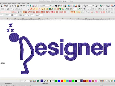 Designer Wordmark Wilcom Embroidery Practice – SifatFlow Digital digital stitch lettering