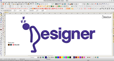 Designer Wordmark Wilcom Embroidery Practice – SifatFlow Digital digital stitch lettering
