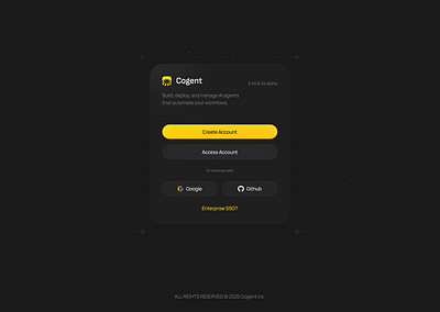 AI Agents Marketplace. Log in Screen agents ai ai agents login product product design ui