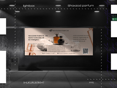 Shaxzod Parfum | LightBox (banner design) ads banner branding design graphic design lightbox parfum print