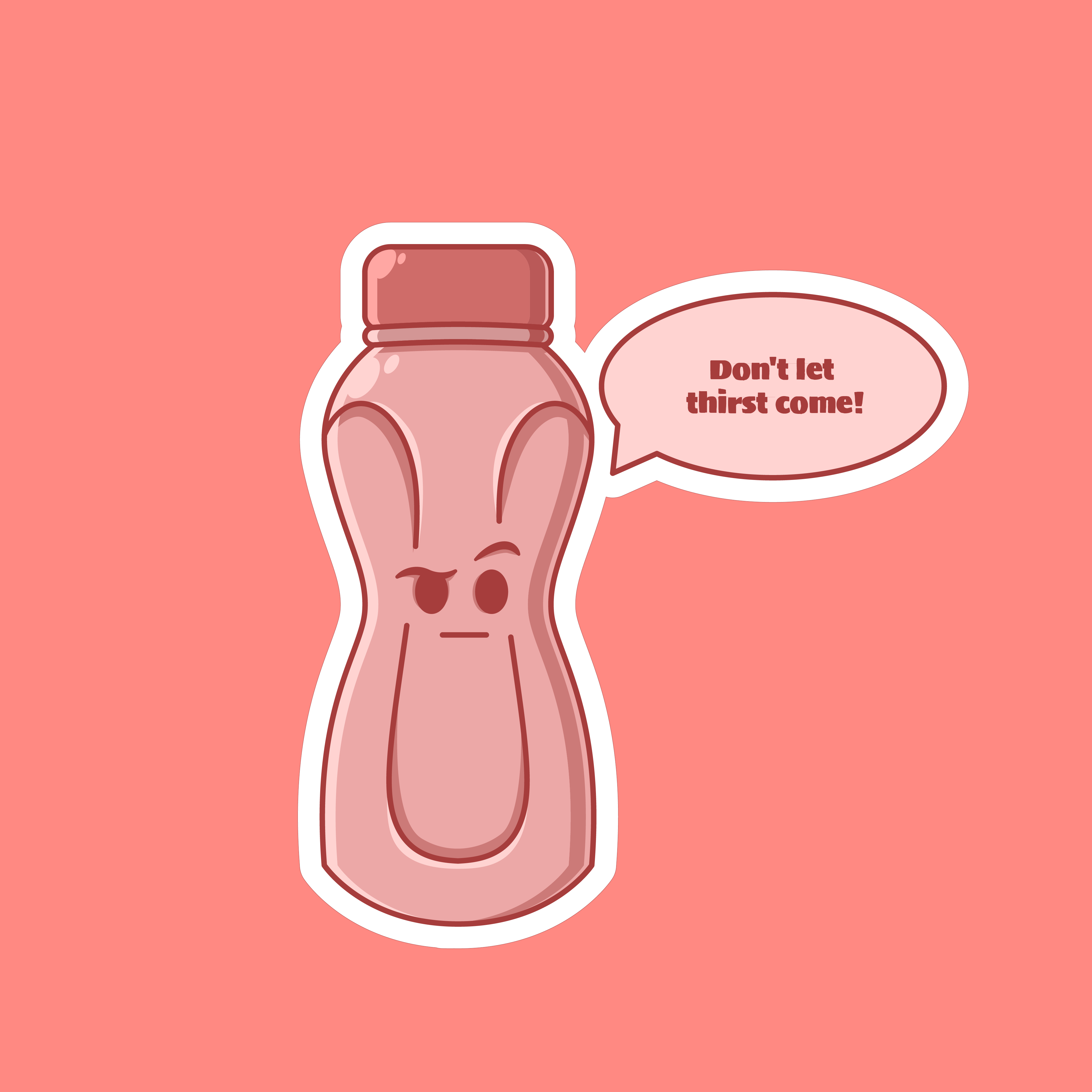 Cute Tumbler Bottle Sticker Collection bottle design graphic design illust illustration tumbler vector