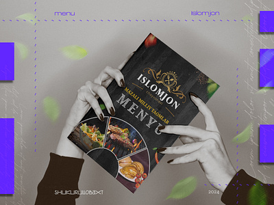 Islomjon | Menu Design ads branding cafe design graphic design menu print restaurant