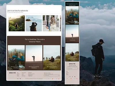 Shopify Social Section branding design responsive shopify ui ux
