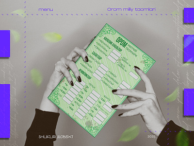 Orom | Menu Design ads branding design graphic design menu print restaurand
