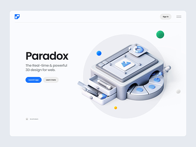 Paradox – Premium SaaS landing page kit businesssuccess clean design landing page minimal ui ui design ux ux design web design