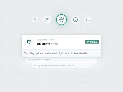 Sanare - Biotech Health Monitoring Components ai animate b2b biotech clean components dipa inhouse healthcare healthtech intuitive interface micro interaction minimalist modern design pop up product design saas startup ui uiux