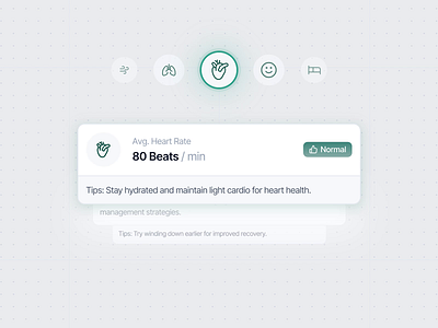 Sanare - Biotech Health Monitoring Components ai animate b2b biotech clean components dipa inhouse healthcare healthtech intuitive interface micro interaction minimalist modern design pop up product design saas startup ui uiux