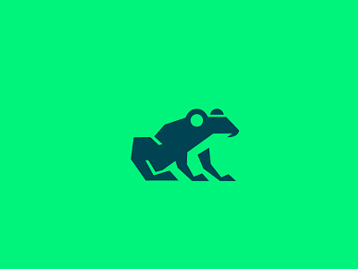 Tech Frog abstract frog alex seciu branding frog frog logo geometric frog logo design logo designer technology logo