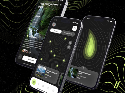 Vacation App android animated animation app dark design ios map mobile mobile app mobile interface mobile ui motion design motion graphics online purrweb trip ui ux vacation
