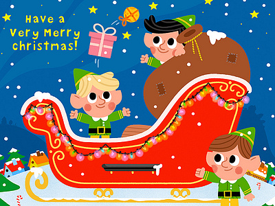 Happy Holidays 3d animation app branding design flat graphic design icon illustration illustrator logo minimal motion graphics typography ui ux vector web web design website