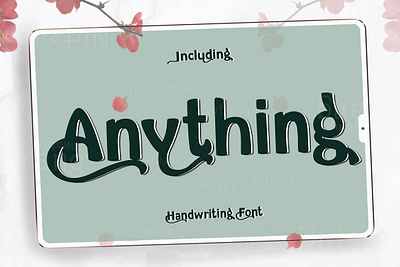 Anything Fonts anything fonts canva font display font font handlettering handwritten logo font luxury font modern font retro font script font signature font wedding font