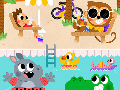 Is it summer yet? ⛅ 3d animation app branding design flat graphic design icon illustration illustrator logo minimal motion graphics typography ui ux vector web web design website