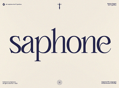 GC Saphone – Sophisticated Serif branding clean design display elegant font font glyph glyphonic graphic design logotype modern poster typeface typography