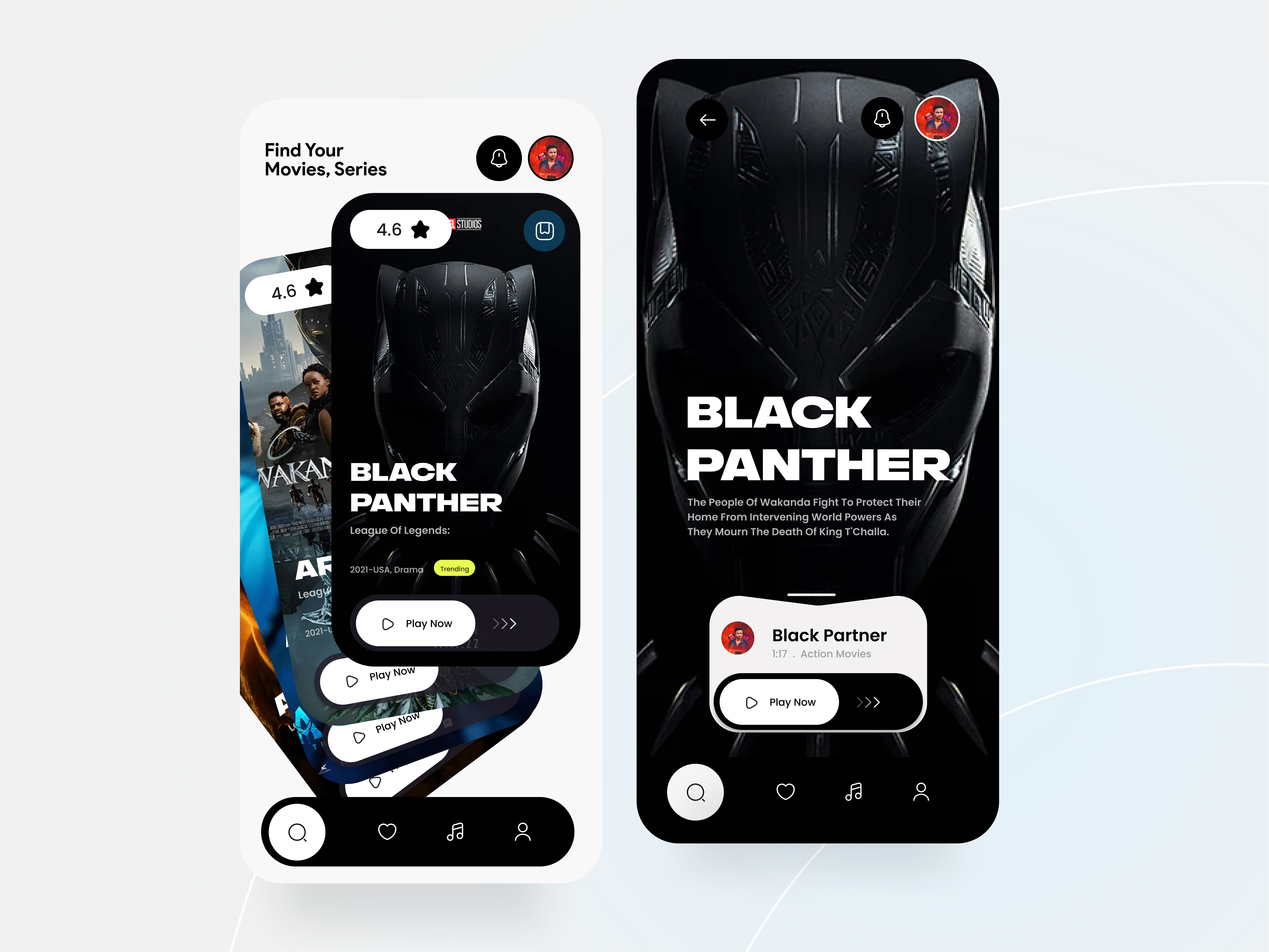 Example of Mobile App Project   UI/UX Design
