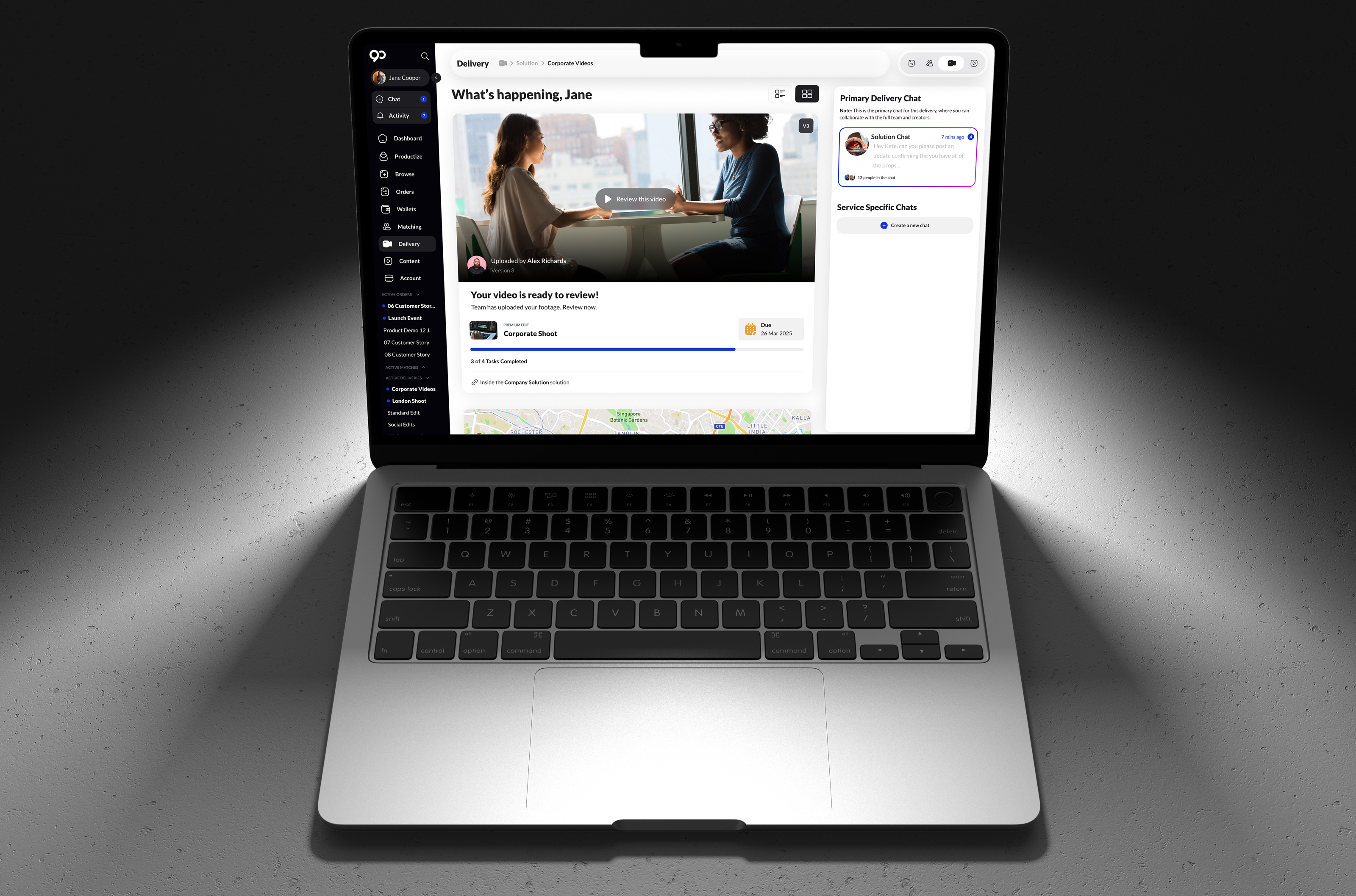 Video Production Workflow app clean design new product design saas ui ux video production visual design web workflow