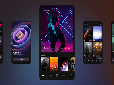 Music Streaming App: iOS/Android design concept android android ui app app design app ui design app ui designer design ios ios ui mobile mobile app design modern music ui ui designer uiux user interface ux ux design ux designer