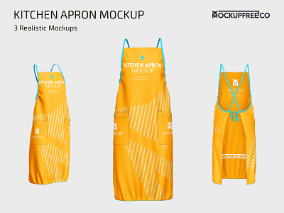 Free Kitchen Apron Mockup apparel apron free kitchen mockup mockups photoshop psd template templates