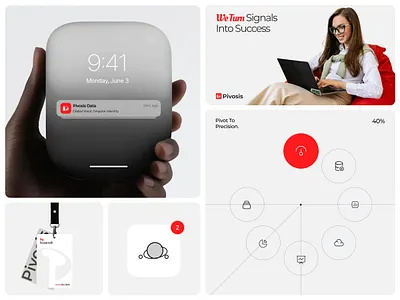 Pivosis | Data Management Visual Identity analysis brand brand identity branding data design icon management visual identity