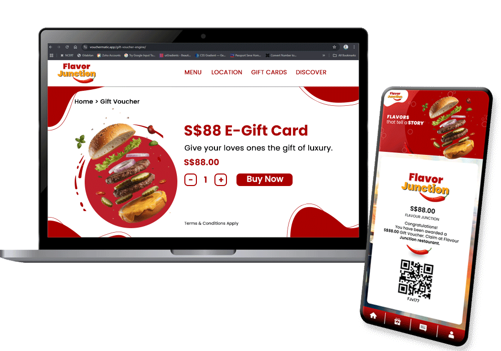 E-Gift Card Engine branding coupons custom vouchers customer engagement digital voucher e card e card engine etickets reward management vouchermatic