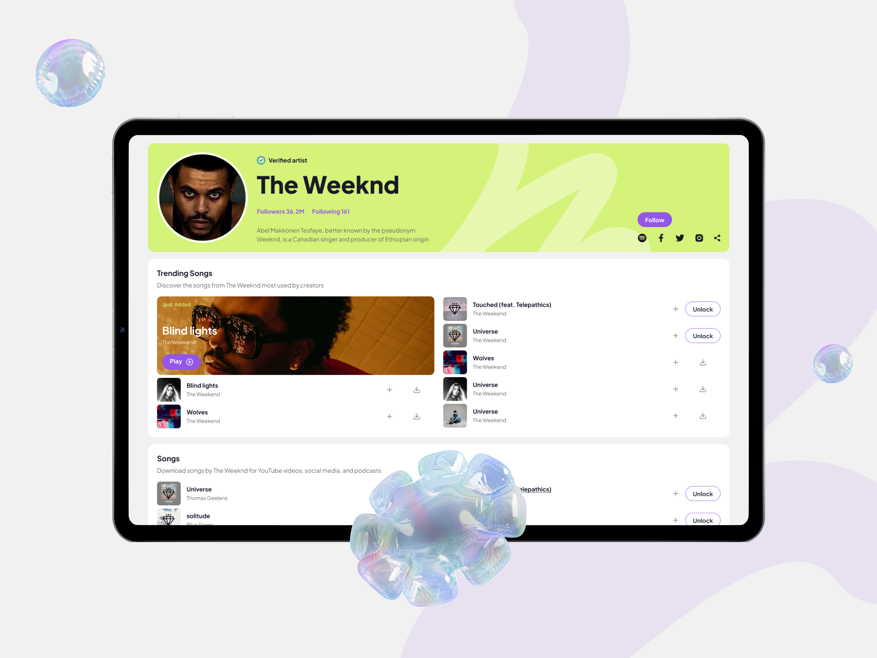 Thematic: Next-Gen Music Platform 3d animation app branding design graphic design logo mobile motion graphics platform shapes ui visualidentity website