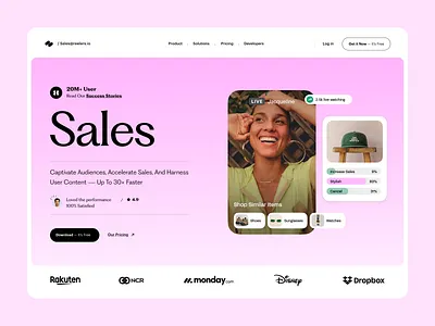 AI Website Design - Sales Agent ai ai landing page ai landing page design ai product ai sales agent ai website ai website design insta landing page design landing ui product design reels sales agent shopify shopify plugin user experience video web design website website design