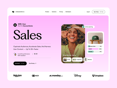 AI Website Design - Sales Agent ai ai landing page ai landing page design ai product ai sales agent ai website ai website design insta landing page design landing ui product design reels sales agent shopify shopify plugin user experience video web design website website design