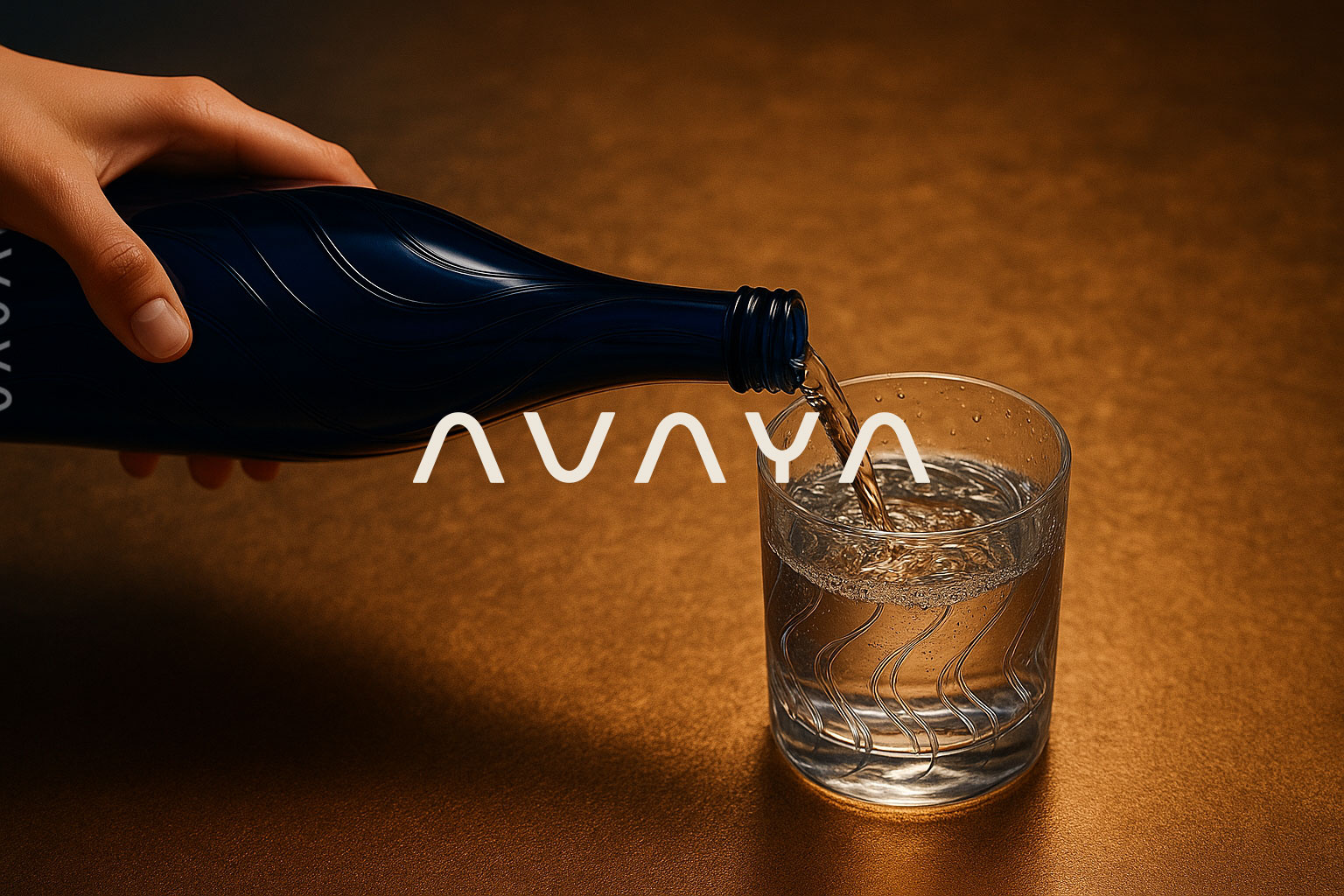 AVAYA — A Vision of Purity and Prestige art direction branding clean design drink illustration logo logotype luxury minimal packaging simple typography water