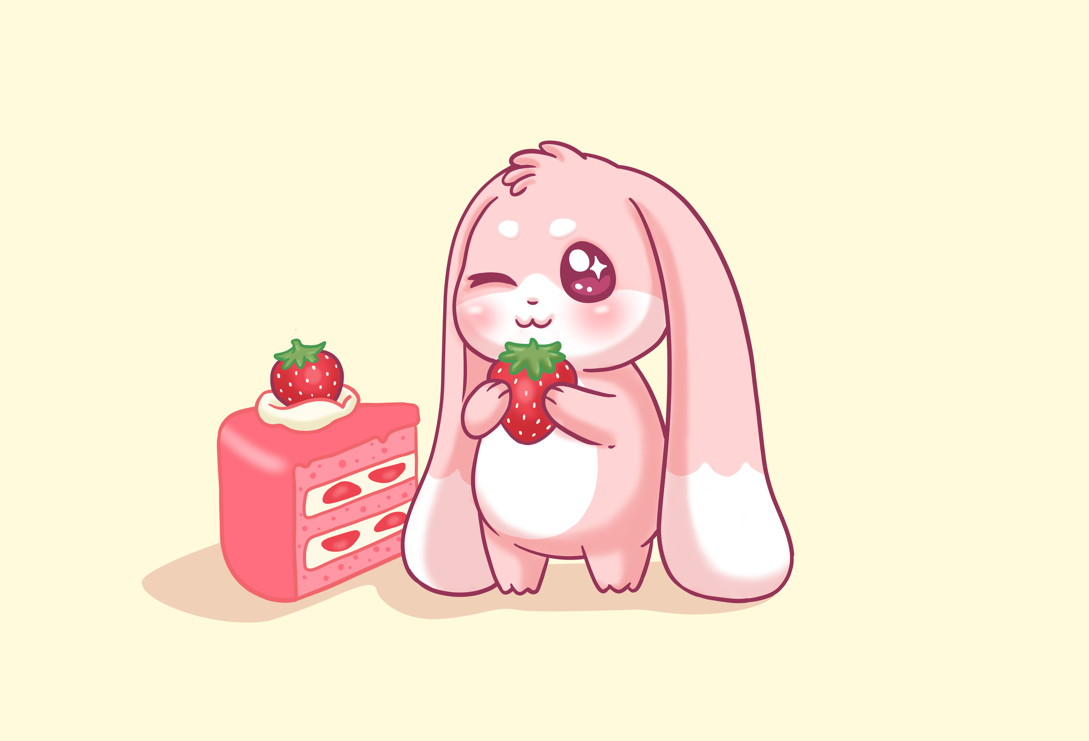Kawaii Berry Sweet Bunny berry bunny berry cartoon cartoon cartoon bunny cartoon kawaii cartoon logo cartoon rabbit charm cartoon cute bunny cute cartoon cute character cute kawaii cute logo cute rabbit illustration kawaii character mascot cartoon mascot logo pastel cartoon