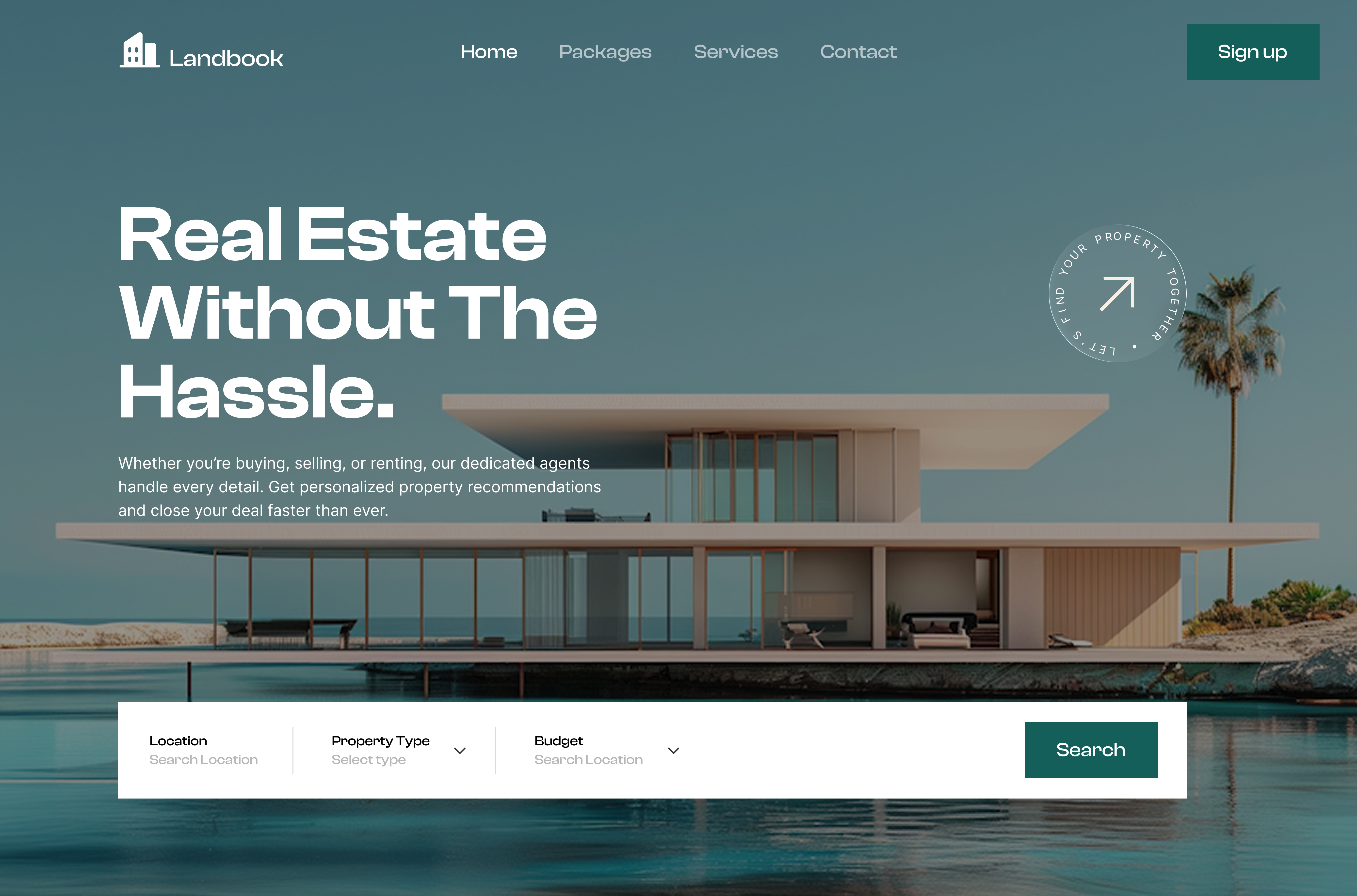 Modern Real Estate Web Hero Section UI Design digital real estate hero section homepage hero landing page minimalist design modern ui property website real estate design real estate ui responsive design ui ui design uidesign uiux ux ux design uxdesign uxui web design website hero