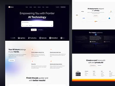 Revamp-Mistral AI Landing Page ai ai design ai landing page ai website bento clean visual homepage landing page responsive design revamp saas saas website software landing page template ui uidesign visual design website website design