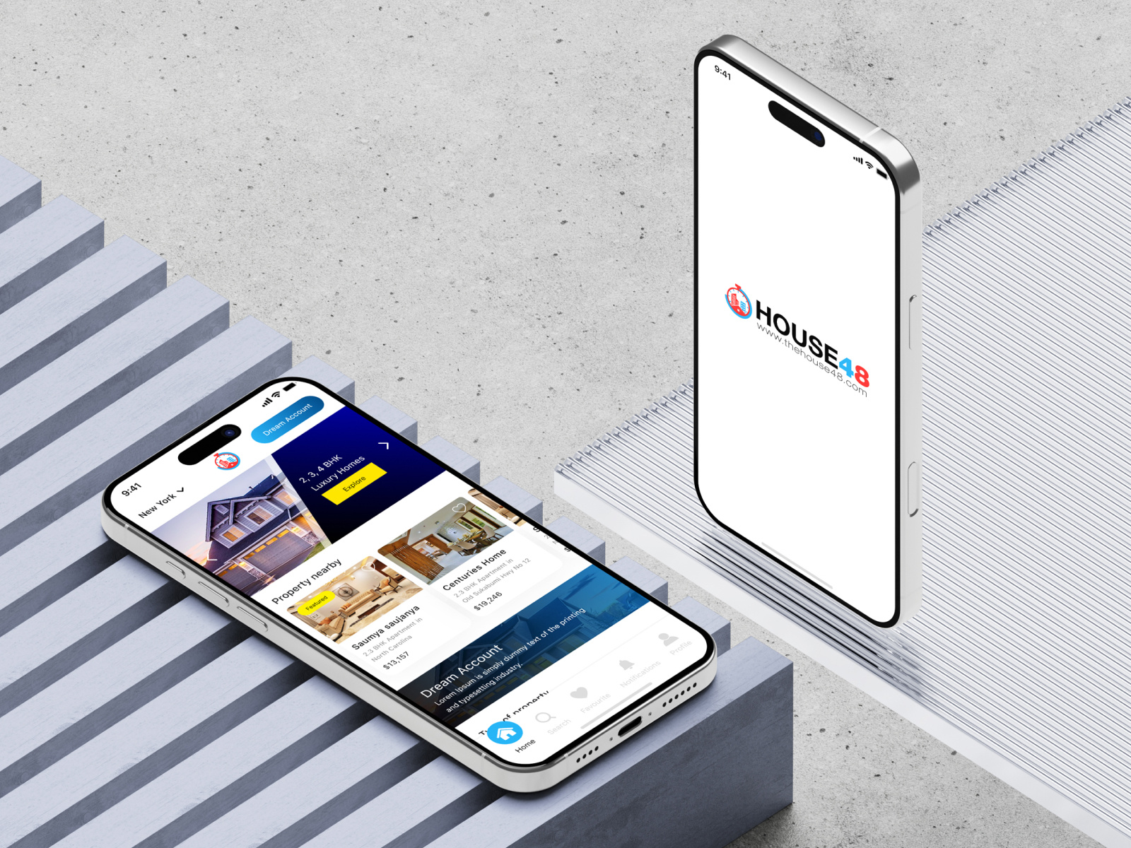 House48 | Buy & Sell Properties | Real Estate Made Simple app app design mobile app property property list real estate app