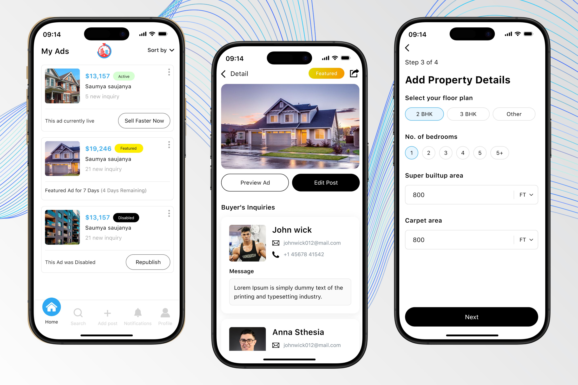 Example of Mobile App UI/UX Design   Per Screen $15