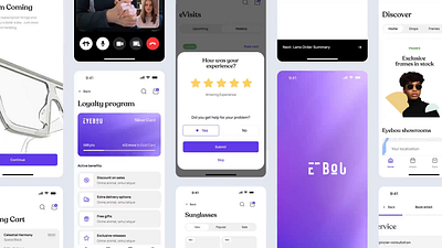EyeBou - Building Health Tech animation design digital eye health md medtech minimal mobile motion graphics ui video website