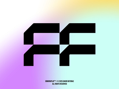 FF symbol available for sale. branding dbworkplay design graphic design logo logomark symbol visual identity