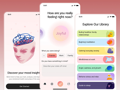 Onboarding - Mental Health App | UI Design ui