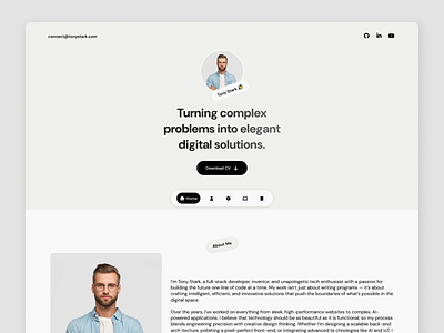 Personal Portfolio Website branding css design graphic design html illustration javascript portfolio portfolio website website website for developer
