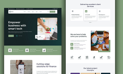 💼 Smart Finance Landing Page – Modern Business & Fintech UI admindashboard adminpanel businesswebsite cleandesign corporatedesign darkui financeui fintech graphic design hero section landingpagedesign modernui react.js responsivedesign startupwebsite ui uiuxdesign uxdesign webdesign webdevelopment