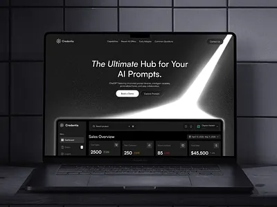 AI Marketplace – Modern Web UI Landing Page aimarketplace darkmodeu dashboarddesign dribbble productdesign uidesign webappdesign