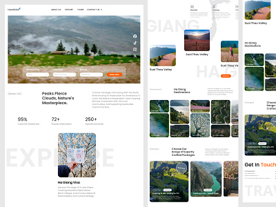 Traveloka - Ha Giang Tour Landing Page ui