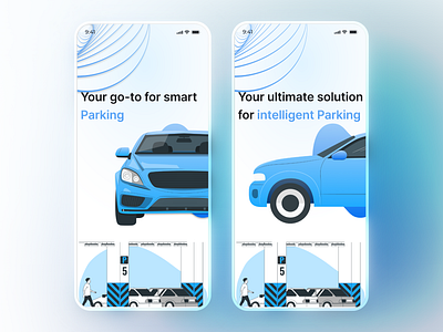 Splash Screen - Car Parking App app design booking app car charging app car parking car parking app figma graphic design mobile app parking app parking mobile app parking tracker premium rental app service design splash splash screen splash ui ui design uiux welcome screen