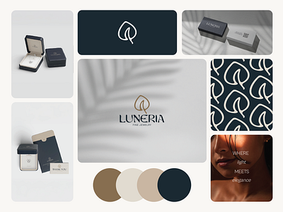 Luneria Fine Jewelry brand design brand indentity brand strategist branding design graphic design graphics illustration illustrator logo
