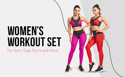 Women’s Activewear A+ Content Design a content design activewear for women amazon listing design clothing product page design fitness apparel design product branding design sportswear marketing design stylish workout clothes womens workout set yoga outfit for women