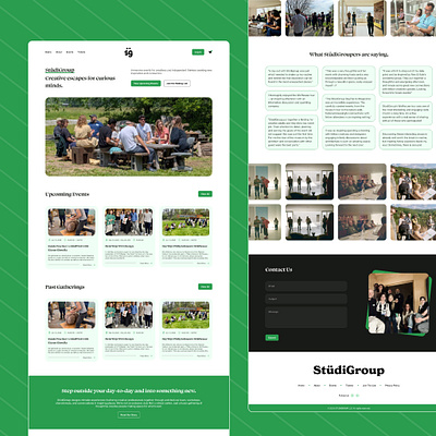 From Messy Draft to Polished Launch — StudiGroup Website event site events figma photoshop squarespace squarespace site ui ux