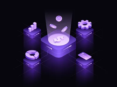 Illustration for Fintech & Digital Payments brand identity branding illustration vector visual identity