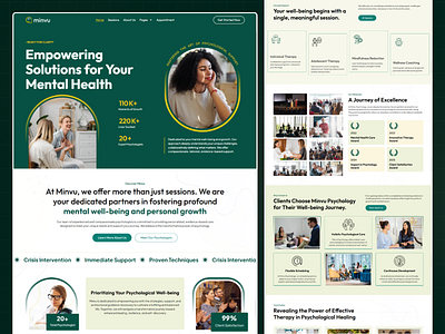 Mental healthcare websites best web design clinic website consulting counsellor website creative website healthtech hospital website landing page mental health mindcare website mindfullness minimal website psychologist psychology psychology website startup therapy startup therapy website web design web ui