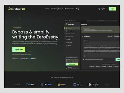 ZeroEssay- AI Writing Assistant & Bypass Tool academic tools ai detection ai detector ai platform ai saas ai tool chatgpt content content writing human ai humanizer machine learning product product design research tool saas study app wavespace writing assistant writing tool